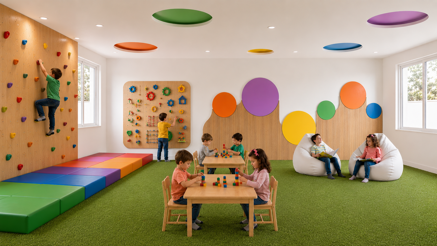 Sala de Juegos infantiles con diseño Montessori