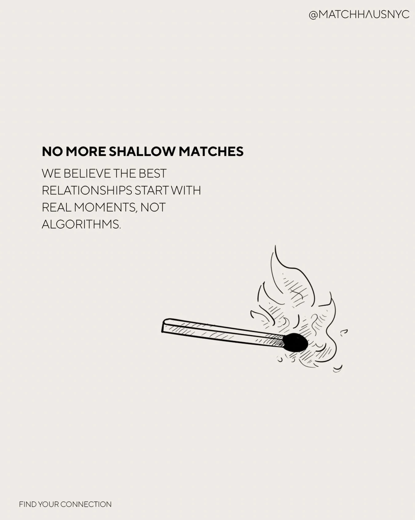 Dating apps got it wrong. We&rsquo;re fixing it. #dating #datinginnyc #nyc #matchmaking #singlesevent