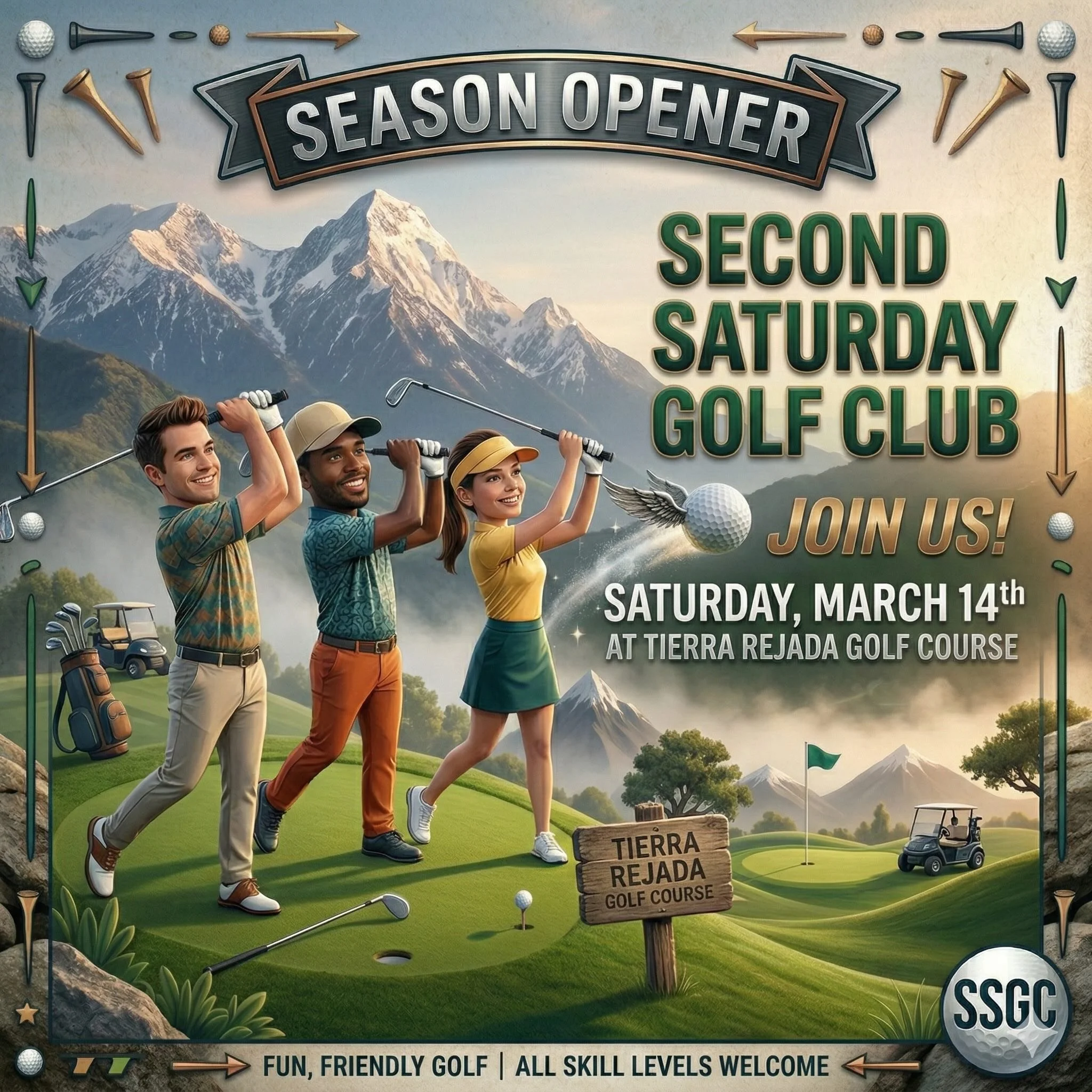March 14th  - Tierra Rejada Golf Club - Season Opener