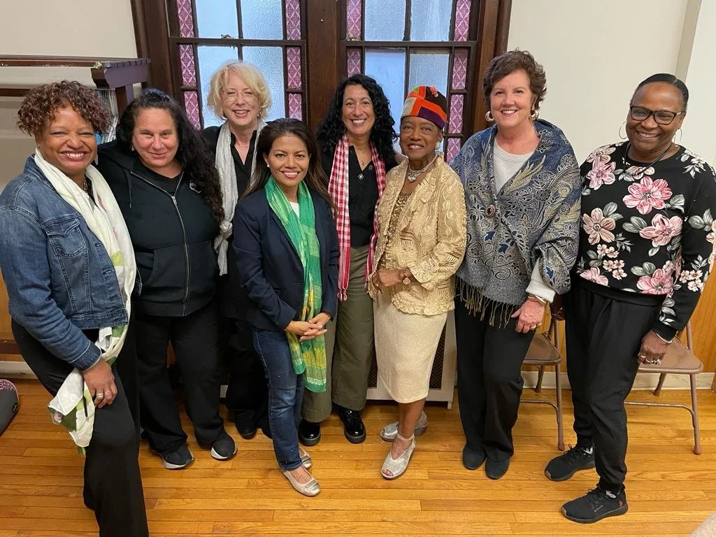 Vanna Howard with supporters.