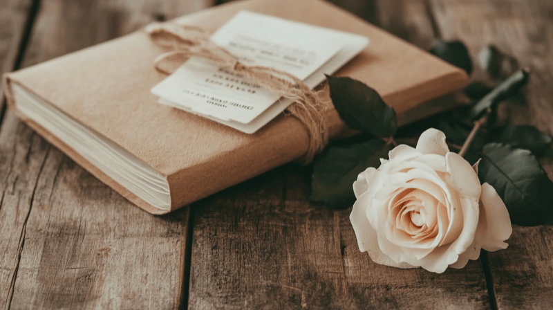 Immigration-timed wedding as a marriage fraud indicator — a calendar with a circled date and a white rose