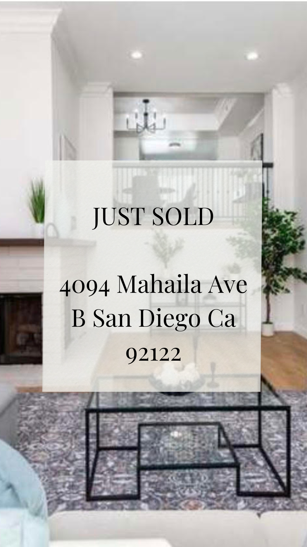 SOLD - 4094 Mahaila Ave B, San Diego 92122
