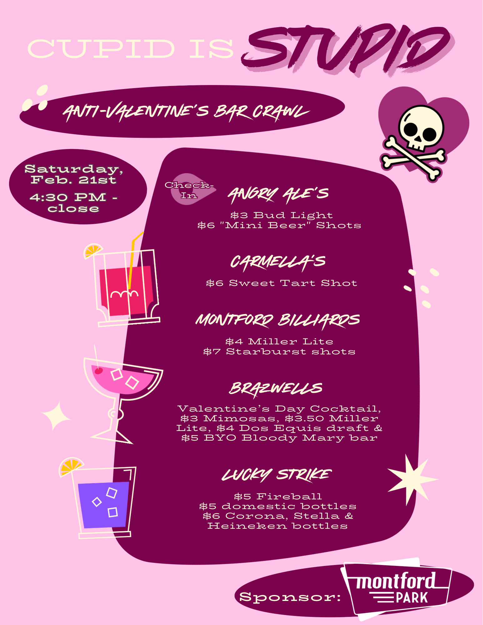 Cupid Is Stupid Bar Crawl