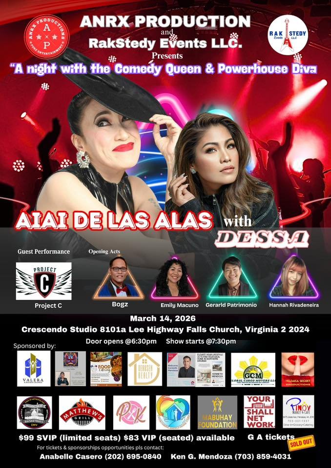 A night with the Queen of Comedy and Asia's Powerhouse Diva