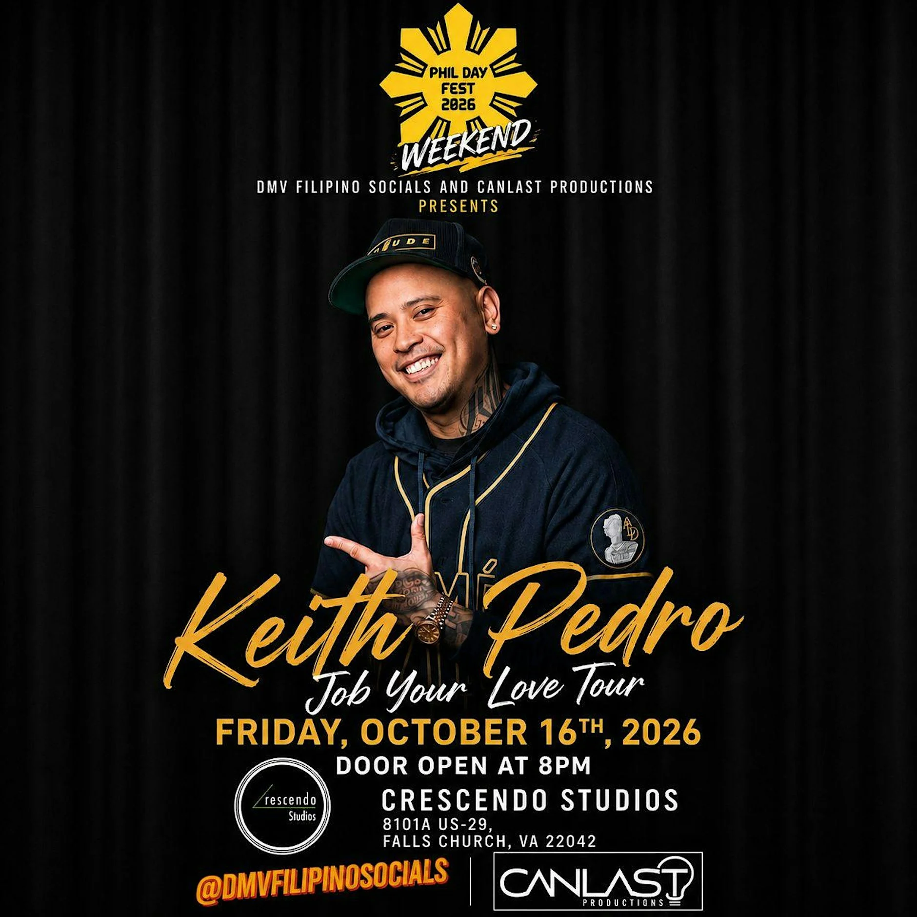 PHIL DAY FEST Weekend: Keith Pedro "Job Your Love" Comedy Tour