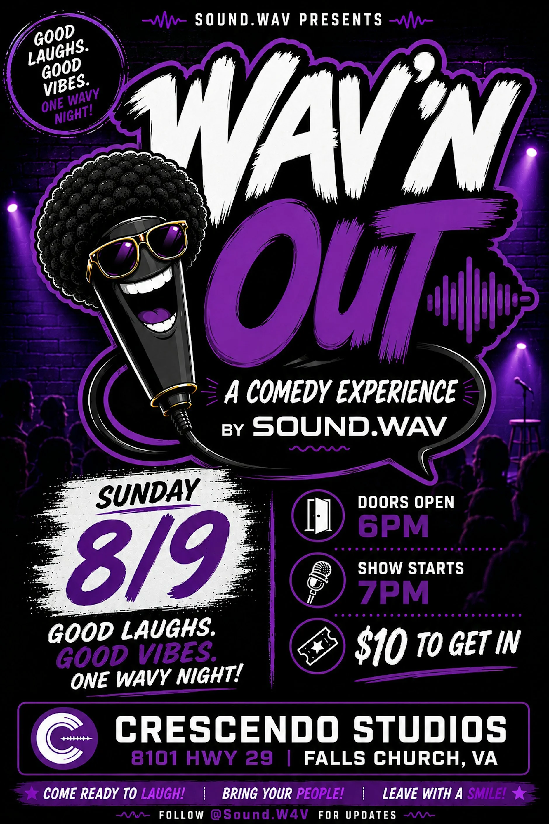 Wav'N Out: A Comedy Experience by Sound.Wav