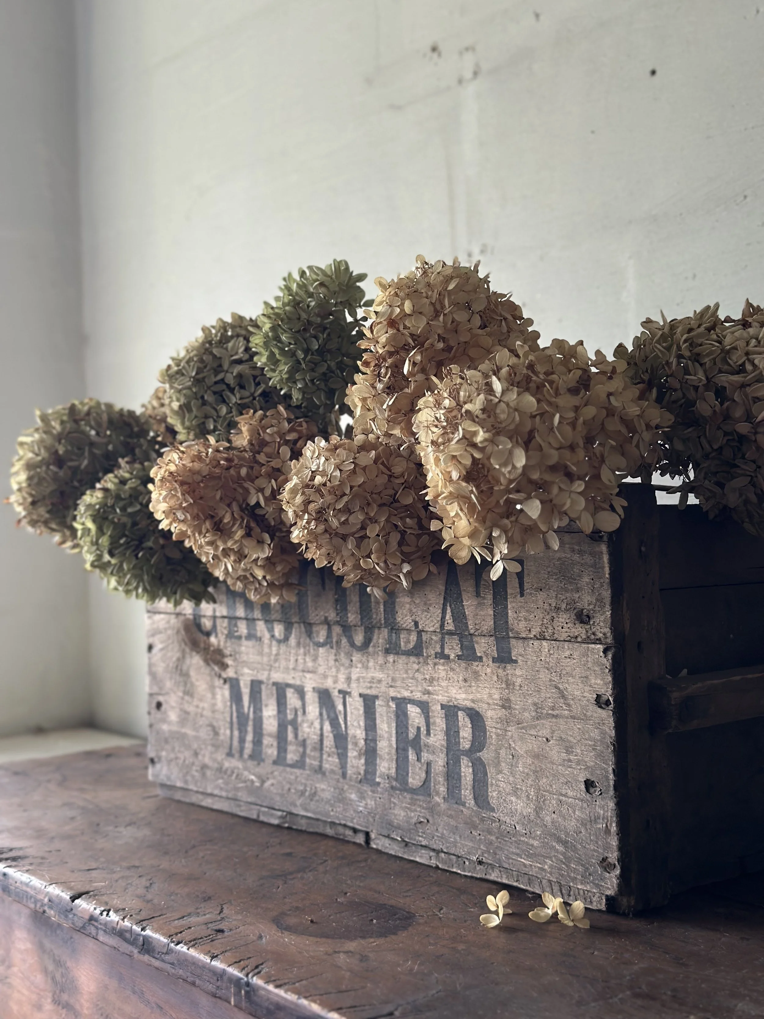 Antique French crate