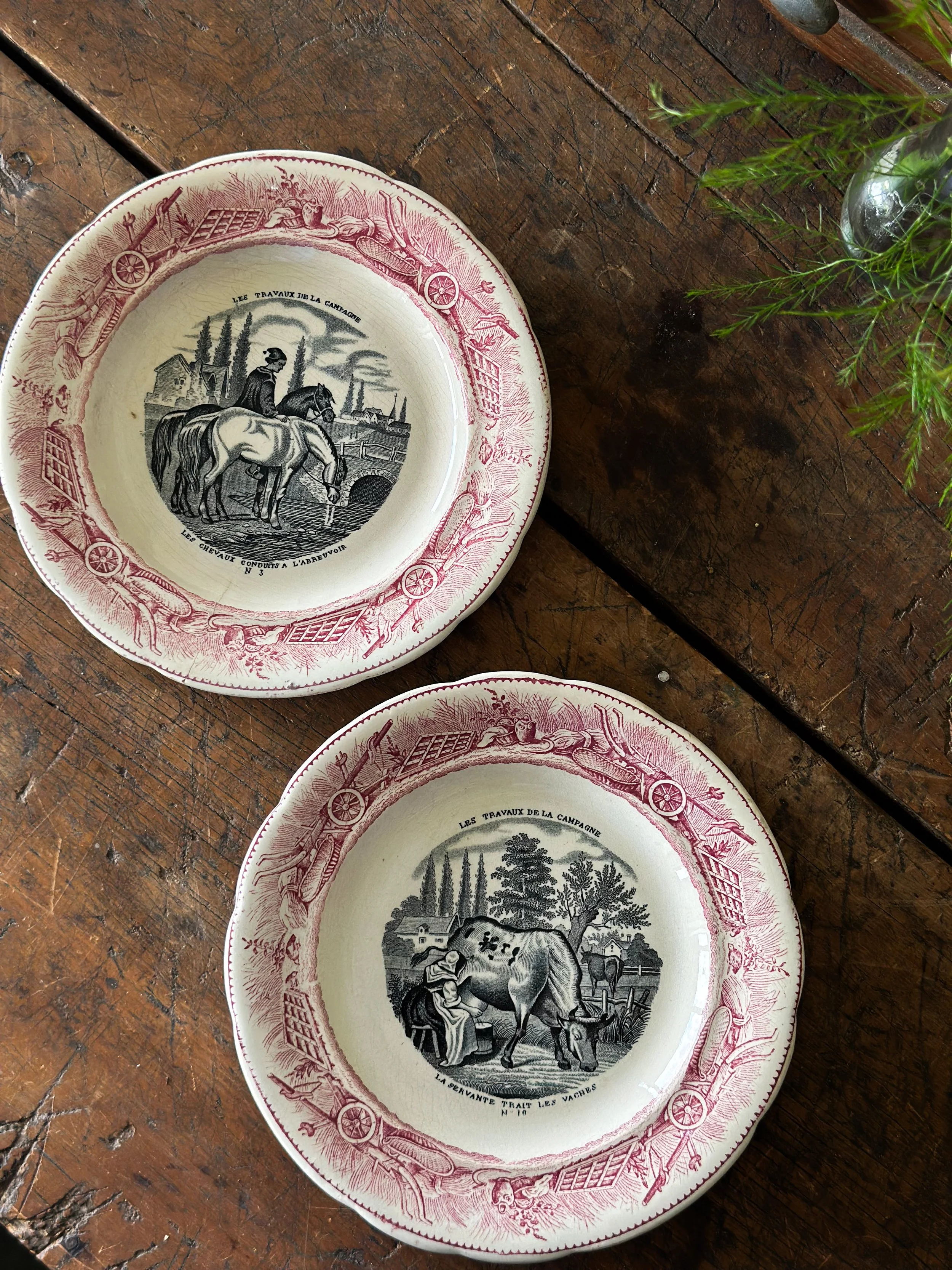 Antique French plates