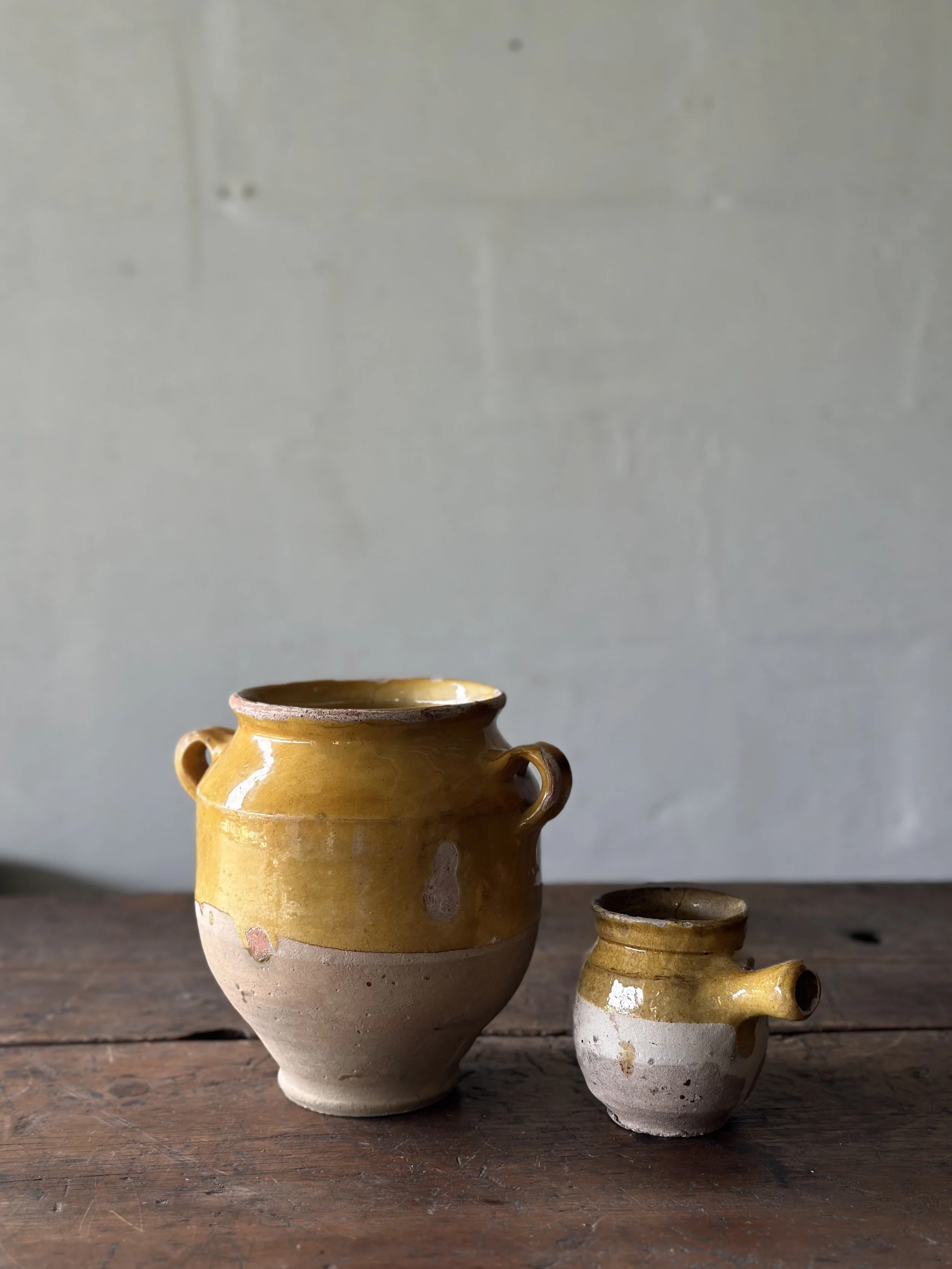 Antique French confit pot