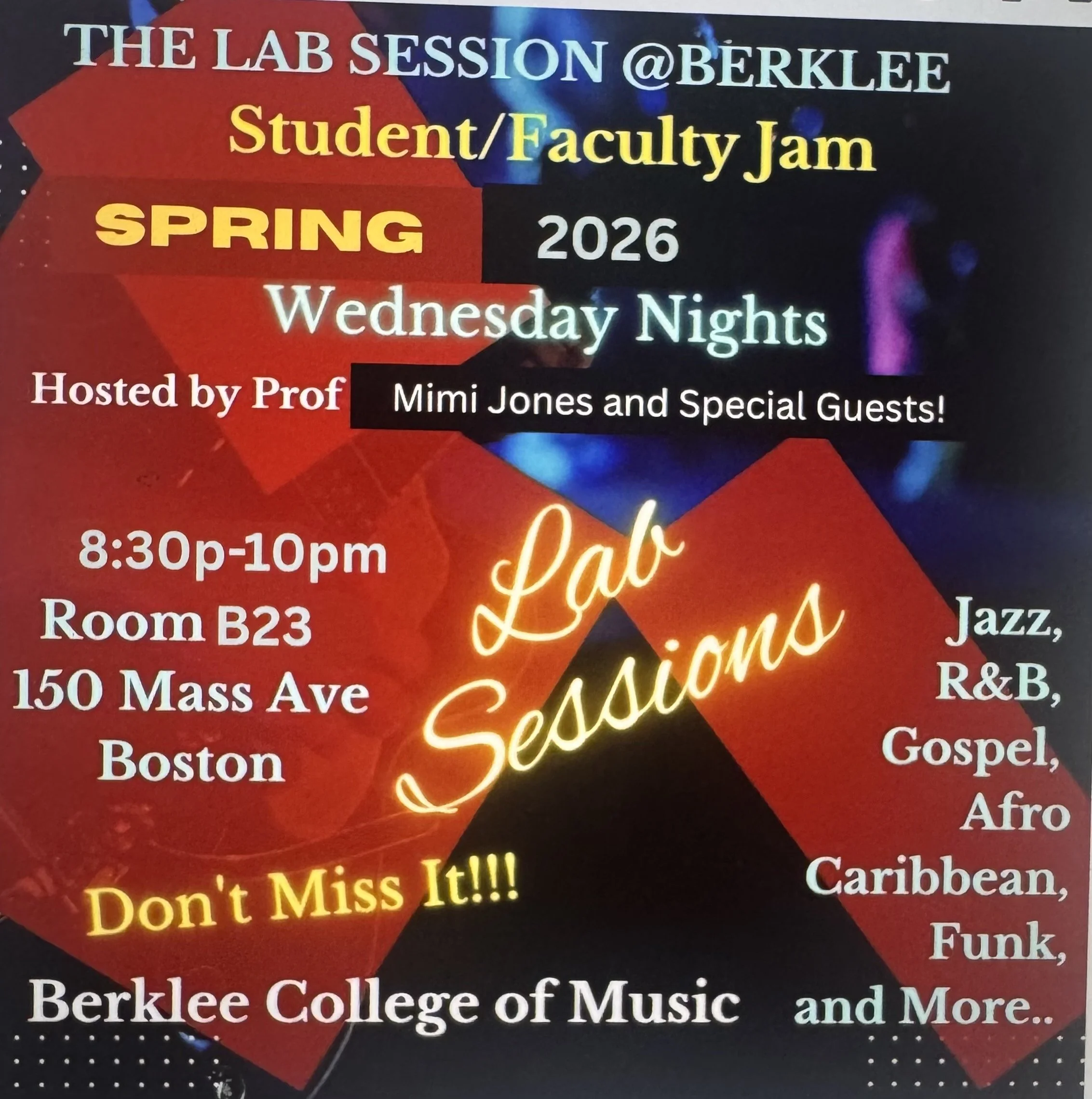 The Lab Session Student/Faculty Jam