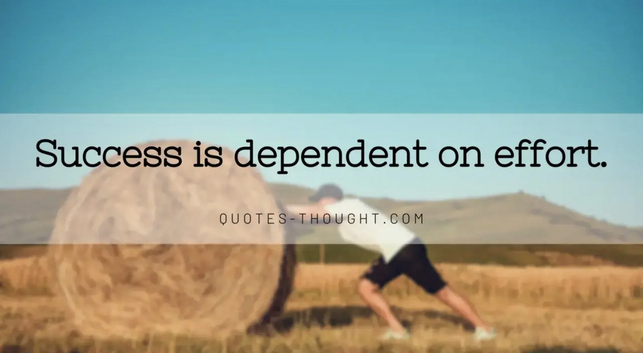 The Effort Makes All The Difference