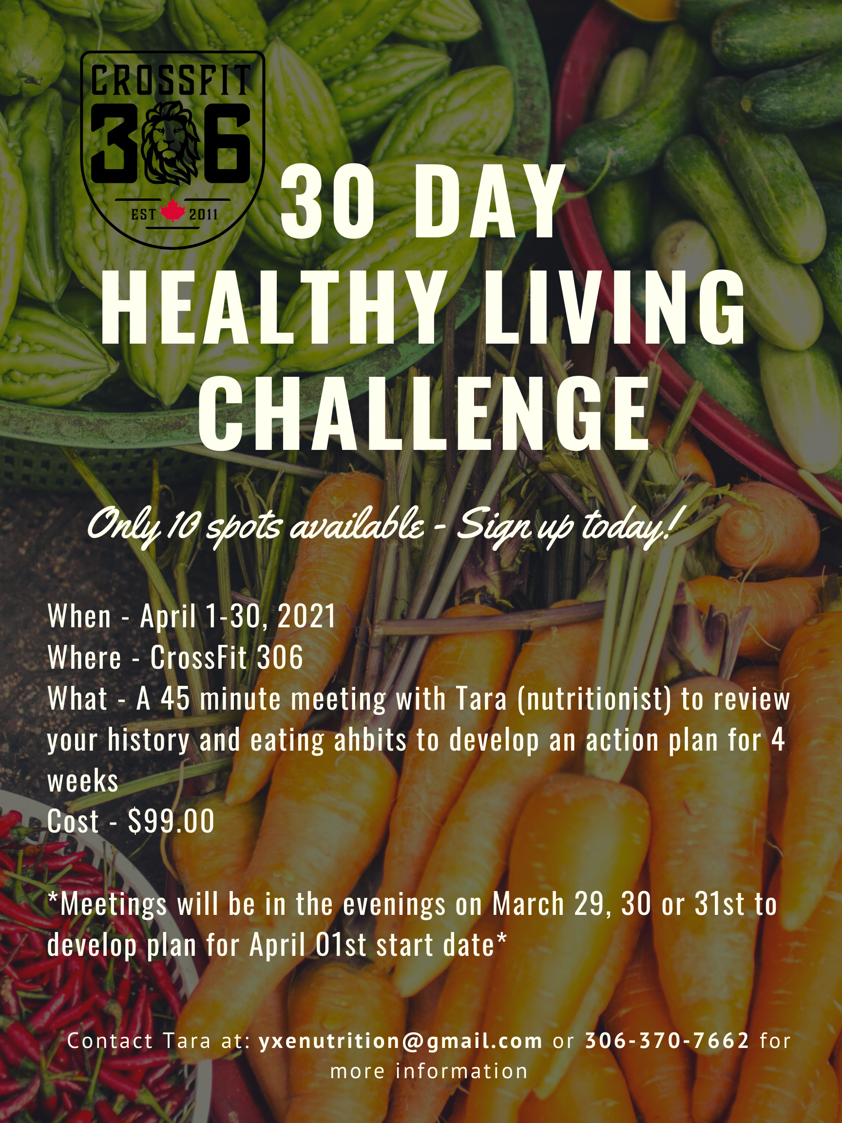 30 Day Healthy Living Challenge with Tara