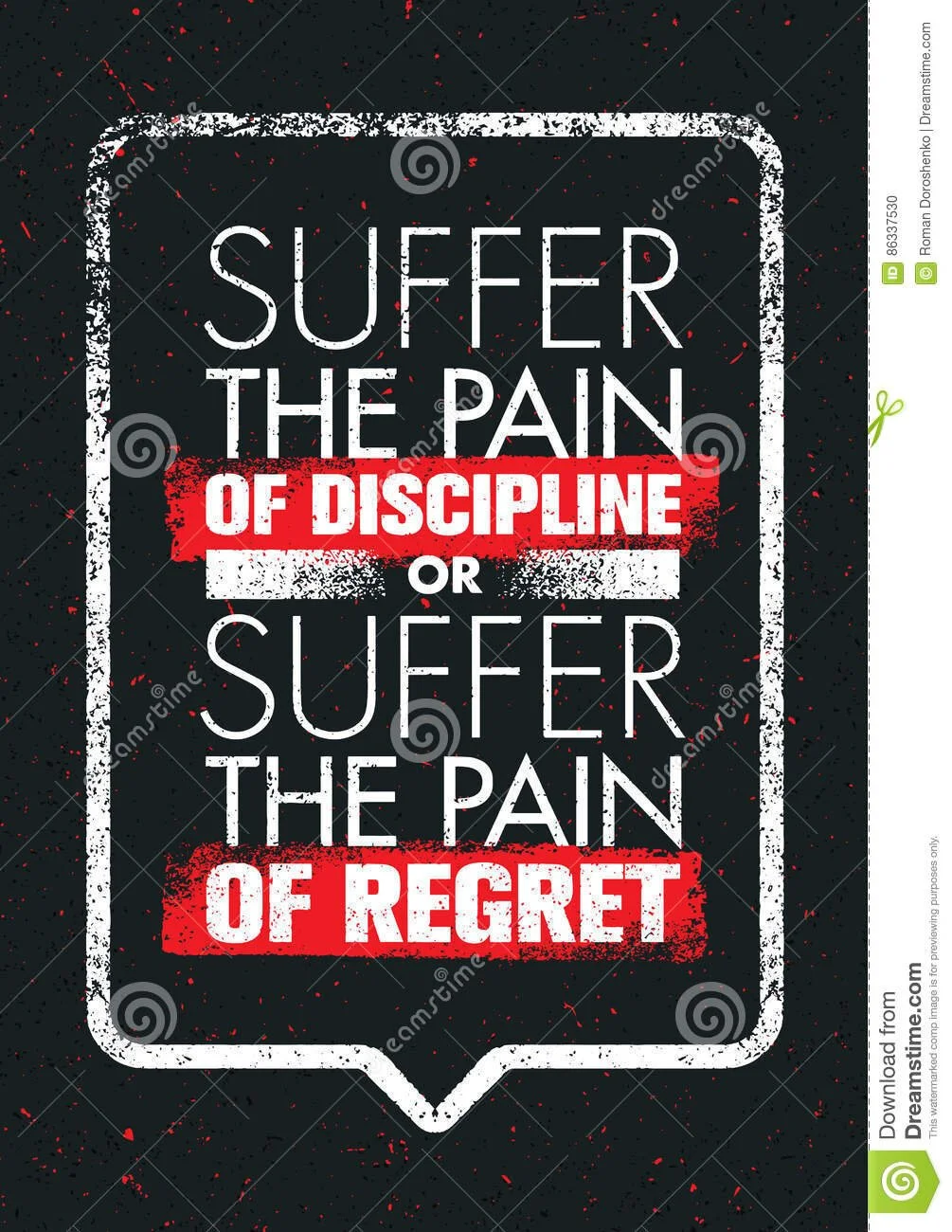 Pain of Suffering or Pain of Regret