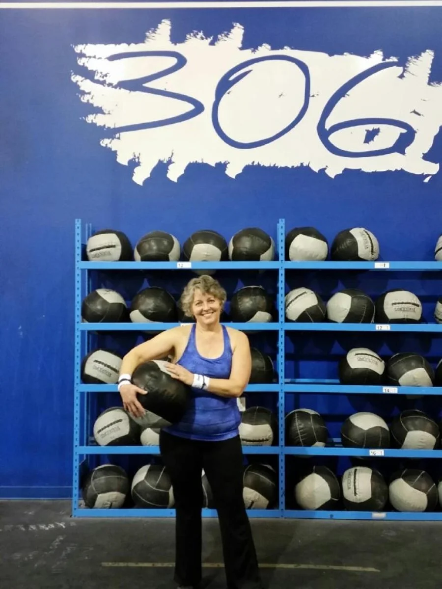 My mom...from 'delicate flower' to crushing WODs*