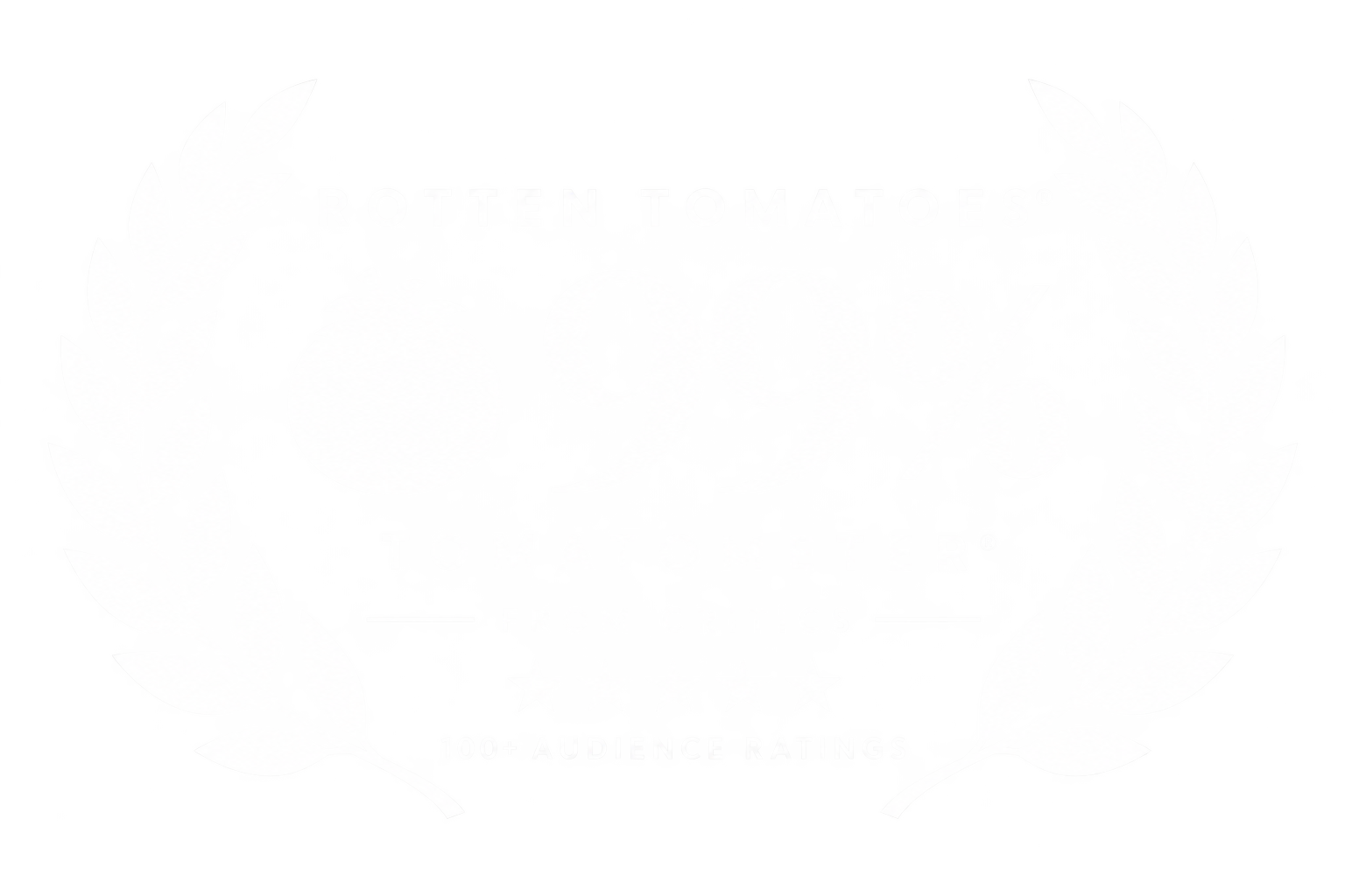A faint design of a tomato and laurel branches, and the words 'Rotten Tomatoes' at the top.