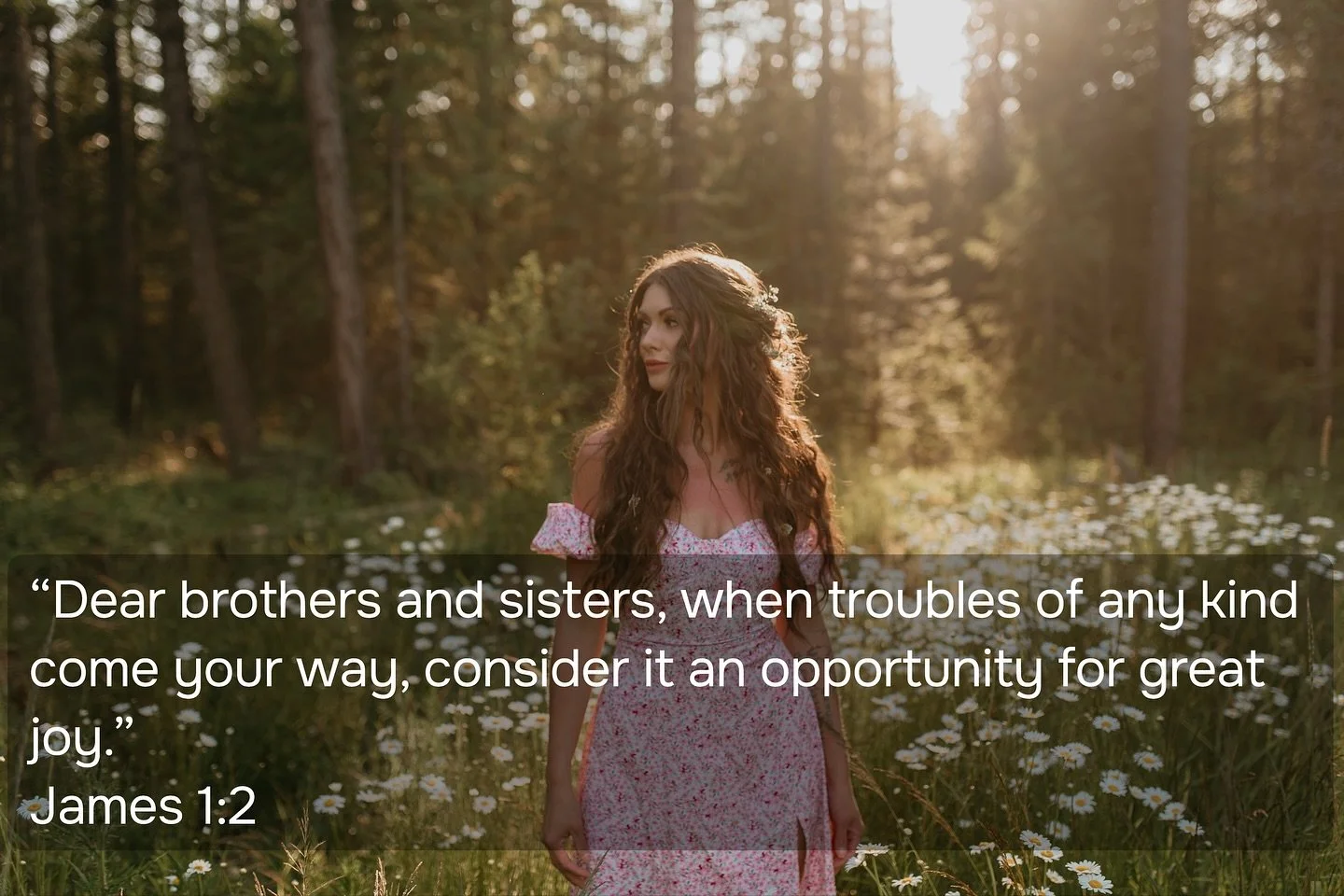 Some encouragement on this beautiful Tuesday morning 🥰

&ldquo;Dear brothers and sisters, when troubles of any kind come your way, consider it an opportunity for great joy. For you know that when your faith is tested, your endurance has a chance to 