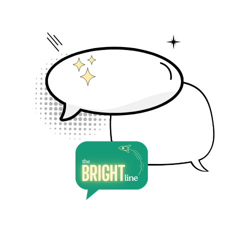 Bright Line logo with speech bubble