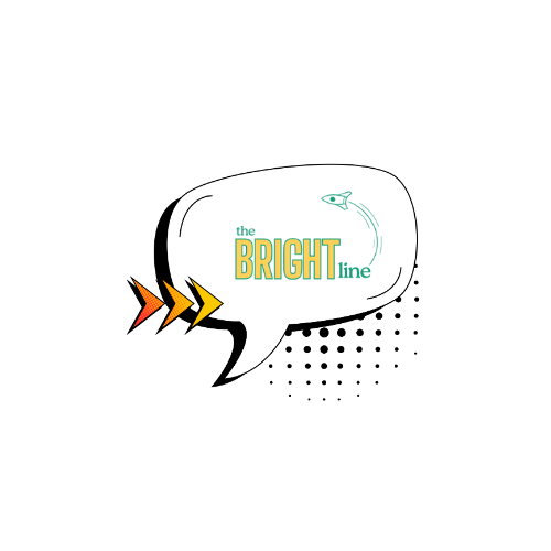 Bright Line logo in speech bubble