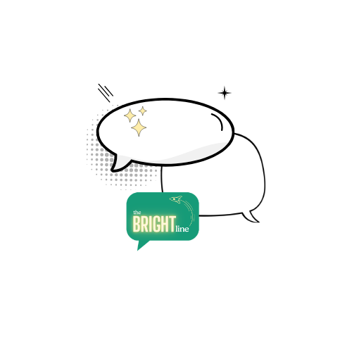 Bright Line Logo with speech bubble