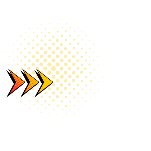 arrow pointing to blurred circle