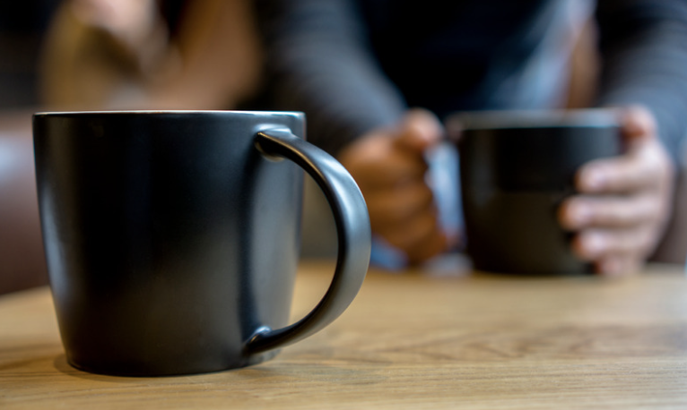 coffee mugs on a table