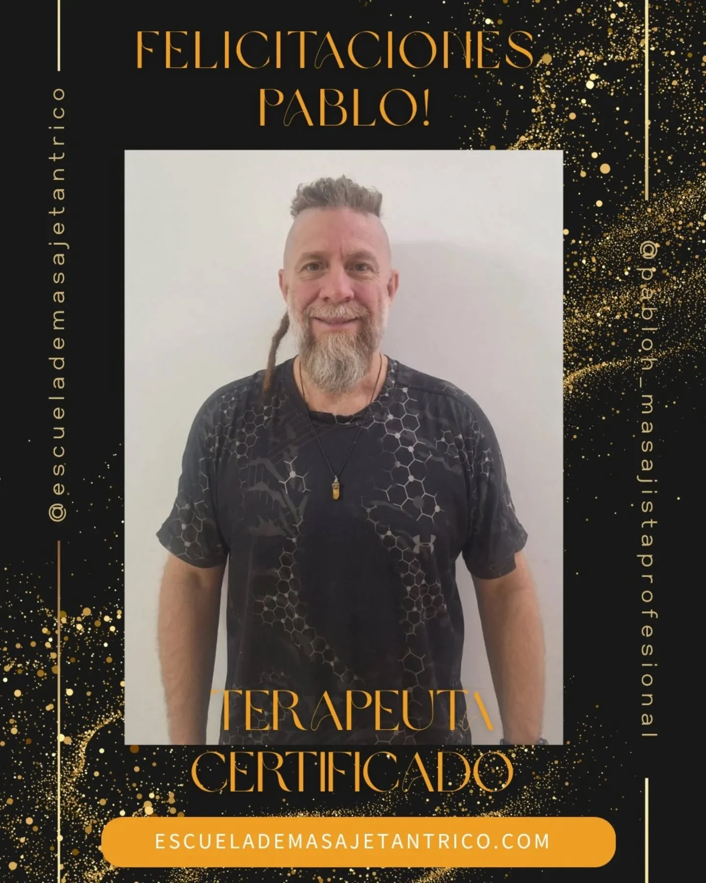 🌿 Bienvenido Pablo Hierro!

Celebramos la certificaci&oacute;n de Pablo, nuevo Terapeuta Certificado por la Escuela de Masaje T&aacute;ntrico, habilitado para brindar sesiones de Masaje T&aacute;ntrico de Cachemira ✨

Pablo realiz&oacute; los dos ni