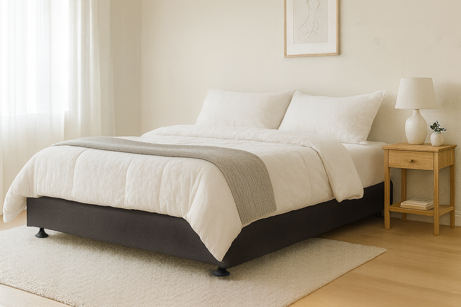 Stanley Upholstered Bed Base
