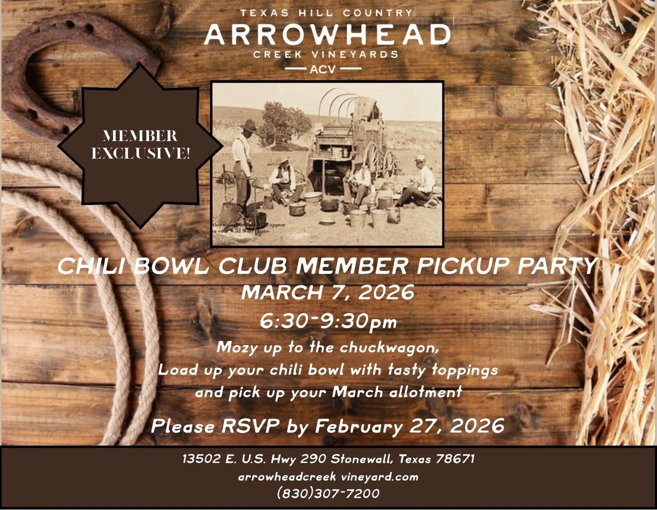 Chili Bowl Wine Club Member Pickup Party