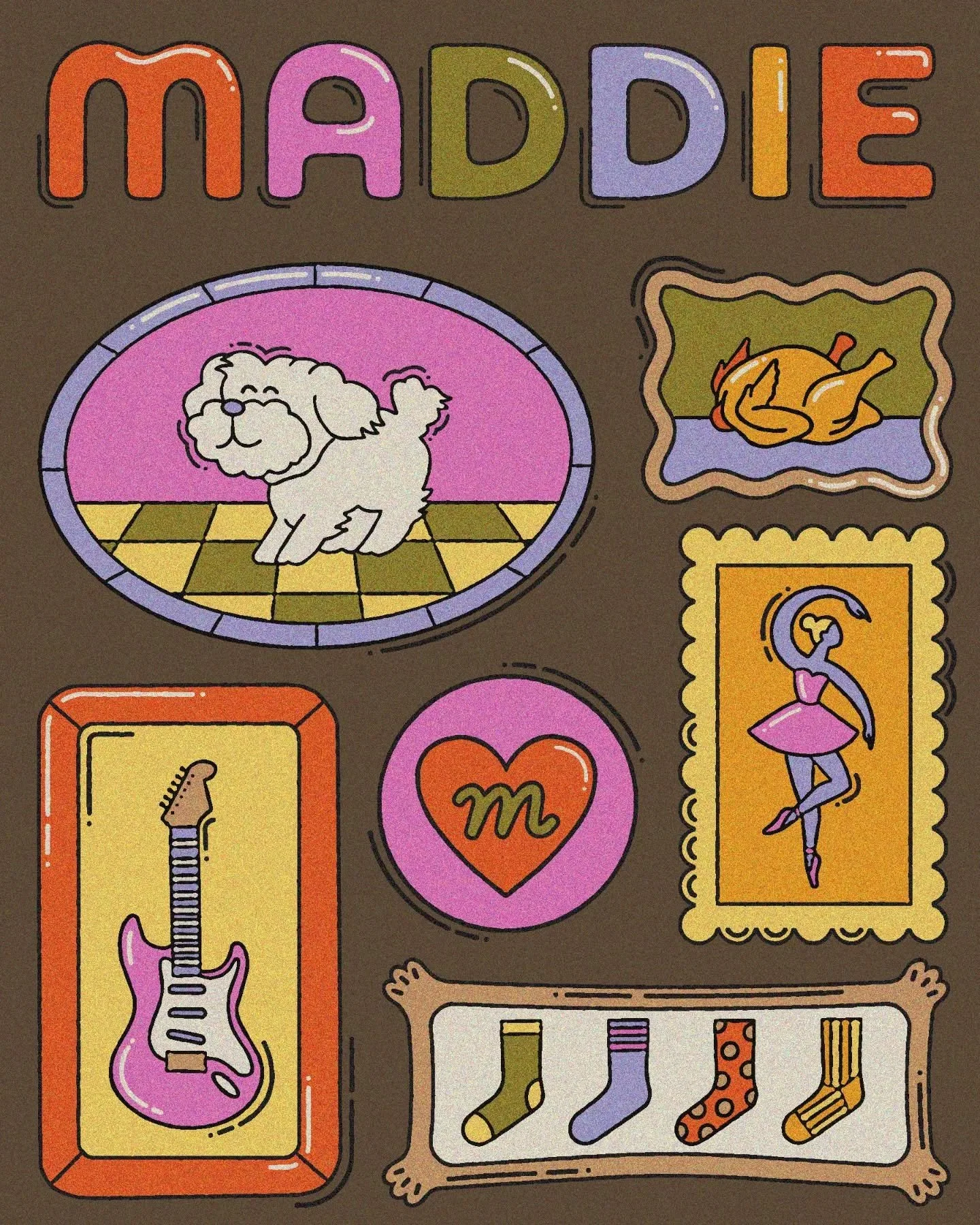 HUGE shout-out to our incredibly talented friend Sarah @kula.design for making the artwork for our new single, "Maddie"!!!

Find it on all streaming platforms this Friday, 5/15!!