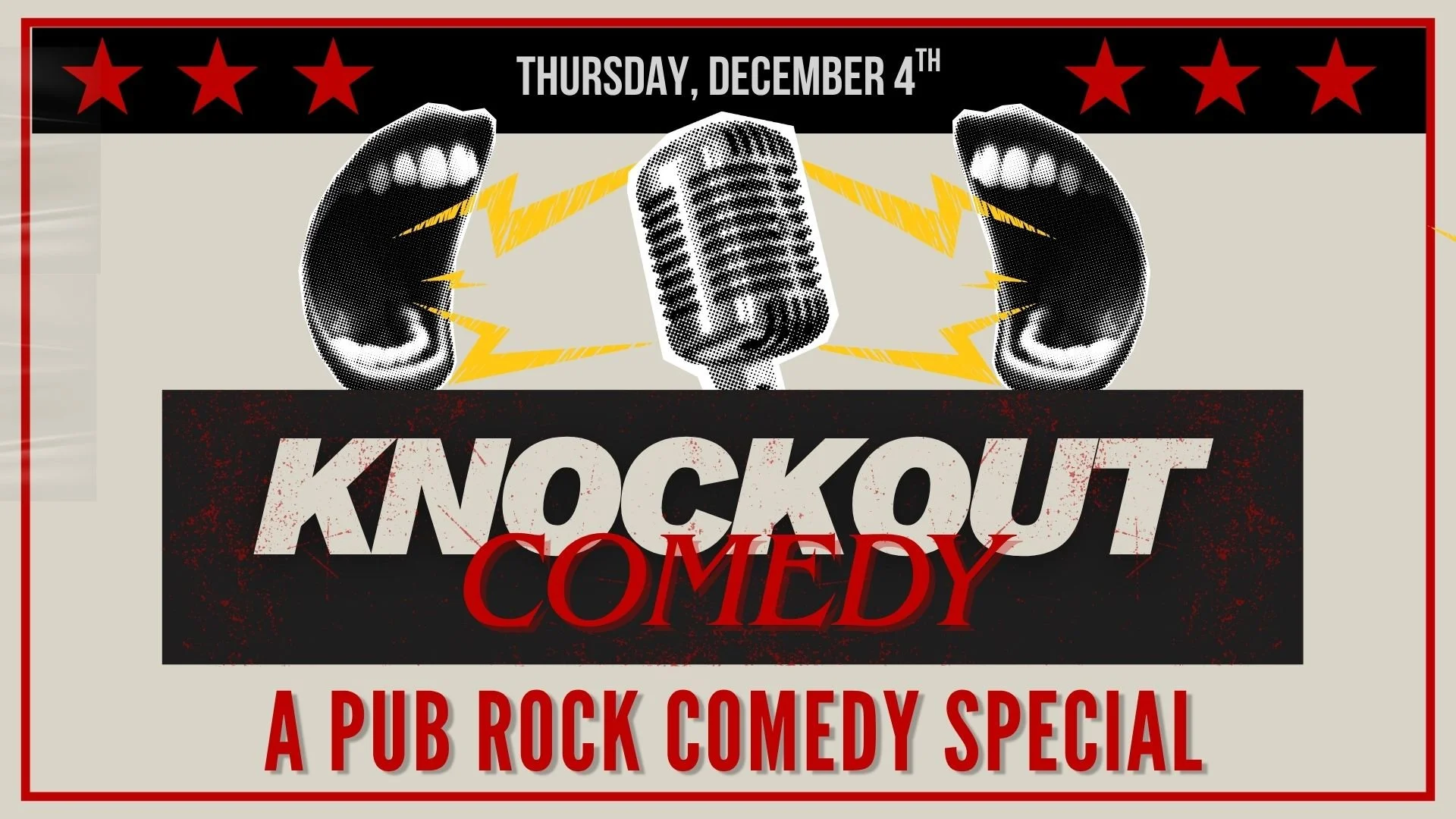 Knockout Comedy - A Pub Rock Comedy Showcase