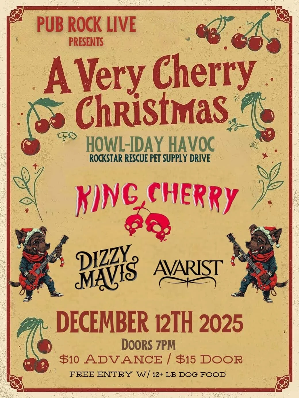 A Very Cherry Christmas (Howl-iday Havoc)  A Rocking Pet Supply Drive for Rockstar Rescue