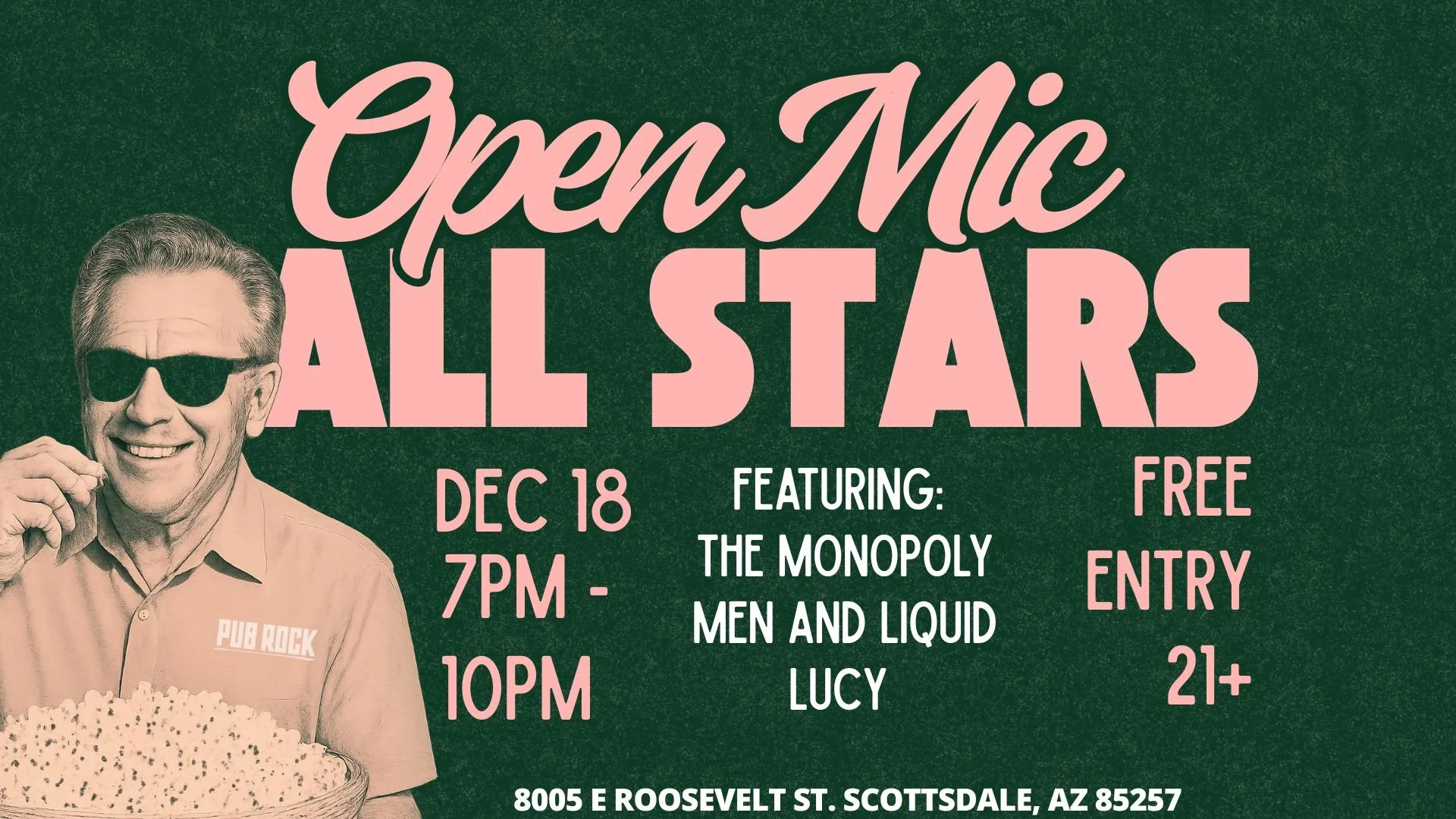 Open Mic All Stars: Feat. The Monopoly Men & Liquid Lucy