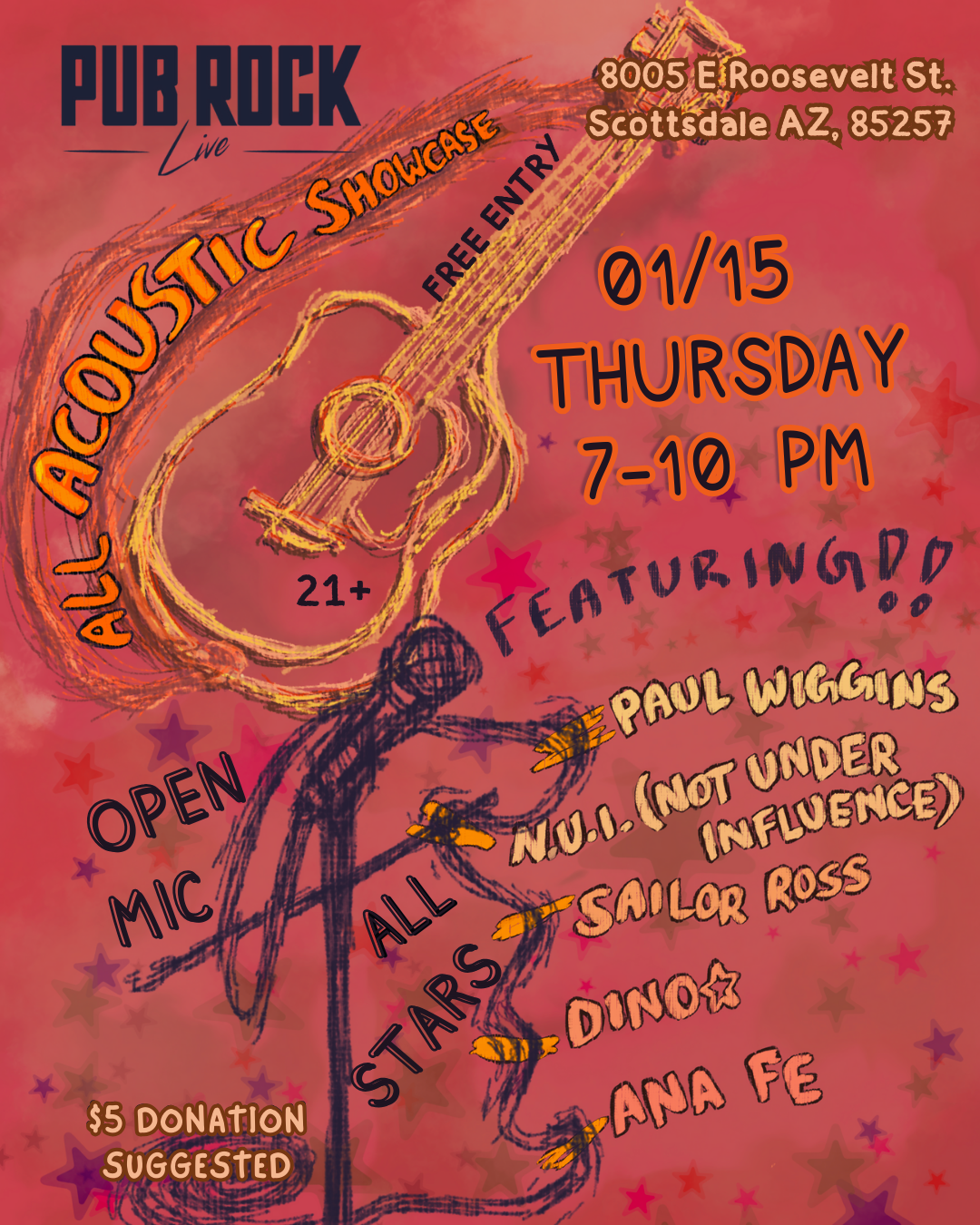 Open Mic Allstars - Acoustic features