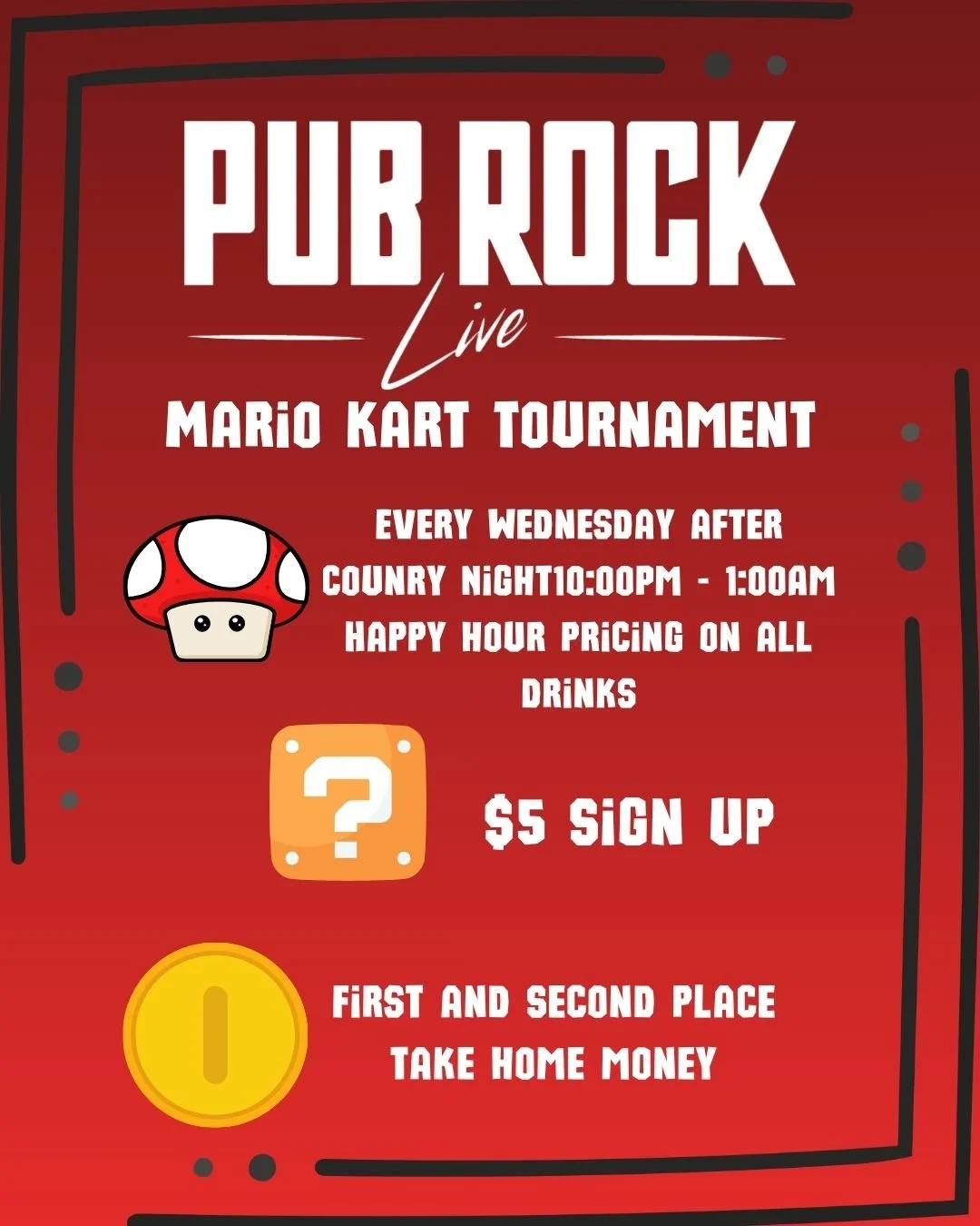 Mario Kart Tournament (Every Wednesday)