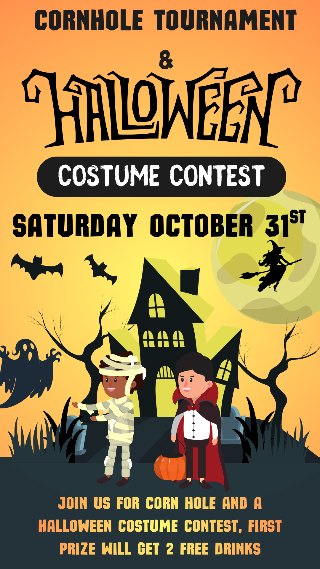 Halloween Corn Hole Costume Contest