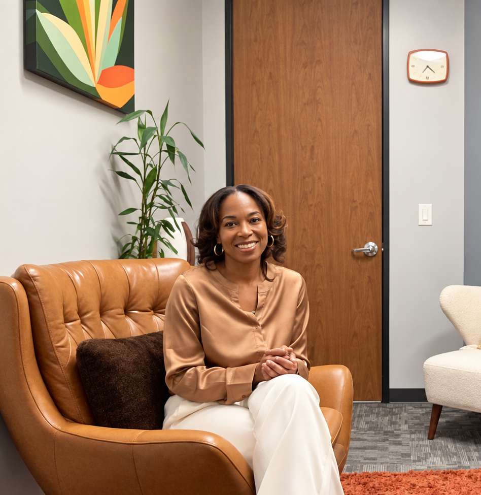 African American woman therapist in Houston, Texas specializing in trauma therapy