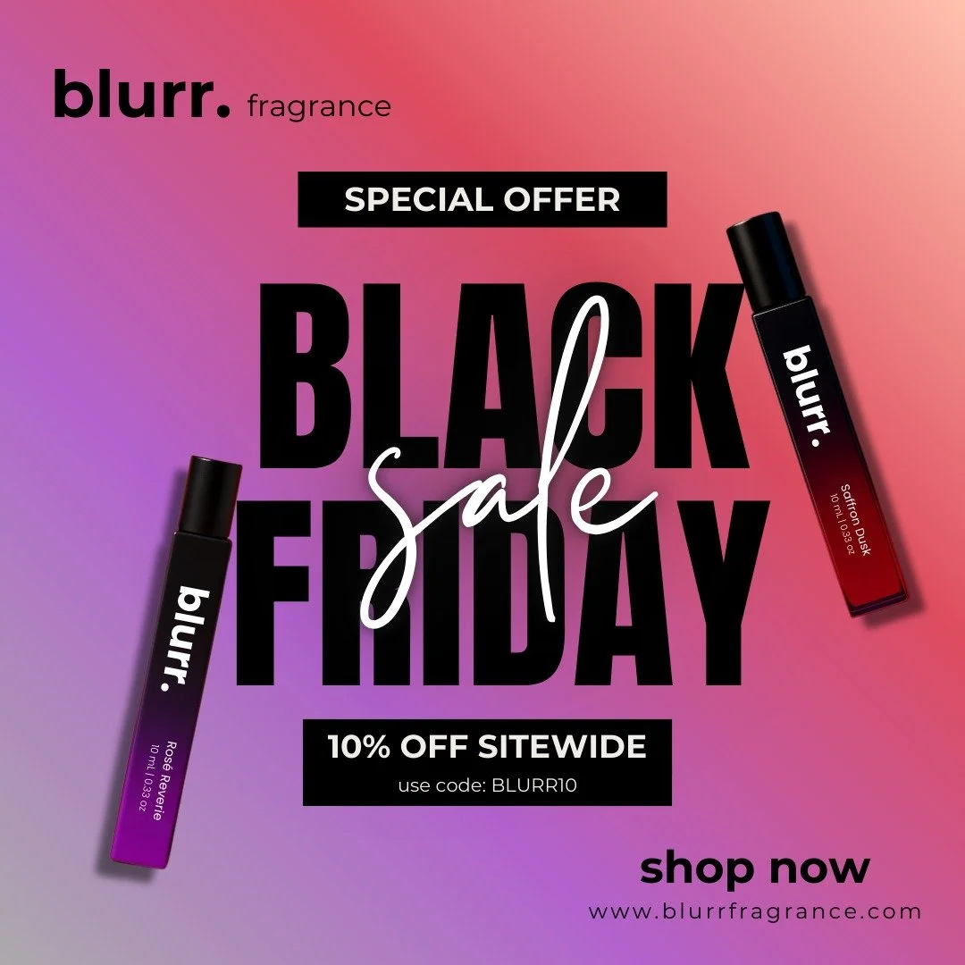 it&rsquo;s here - the blurr. Black Friday Sale 🖤
10% off all designer-inspired perfume oils when you use BLURR10.

long-lasting. oil-based. alcohol-free. crafted for quiet luxury &amp; maximum compliments.

your new signature scent is one click away