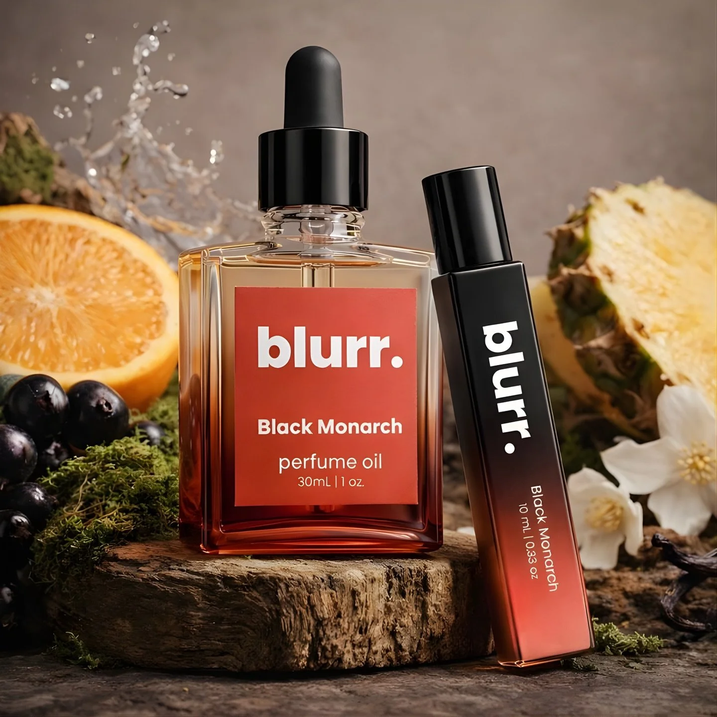 Power has a scent.
And this one leaves a legacy.

Black Monarch by blurr. is our boldest expression yet , a refined, long lasting perfume oil inspired by the iconic energy of Creed Aventus.

Fresh, fruity brightness opens the fragrance.
A smoky, eleg