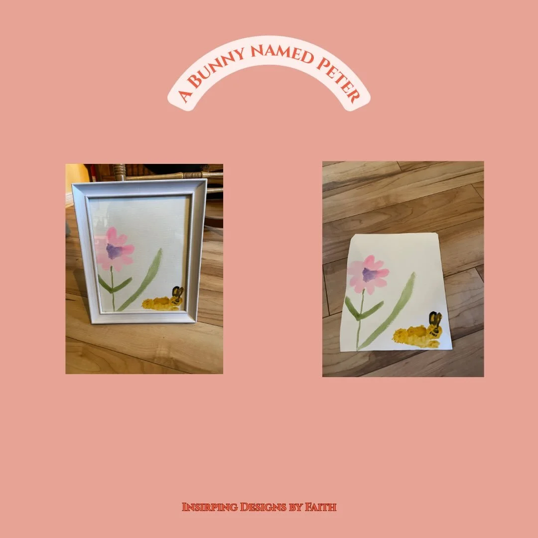 A Bunny named Peter 🐇😘

Medium: Watercolor 

Dimensions: 8 inches x 10 inches 

Colors I used: Light pink, dark pink, purple, sap green, dark green, light brown, dark brown and black. 

*Framing was included for this watercolor painting. 

#artofin