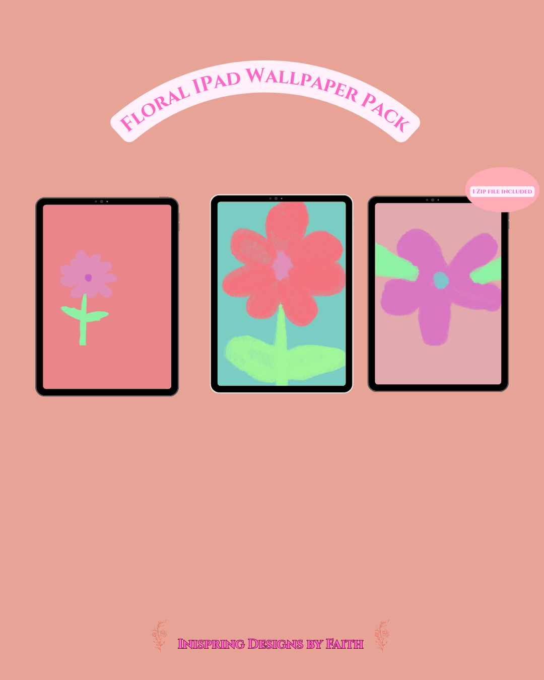 Floral iPad Wallpaper Pack