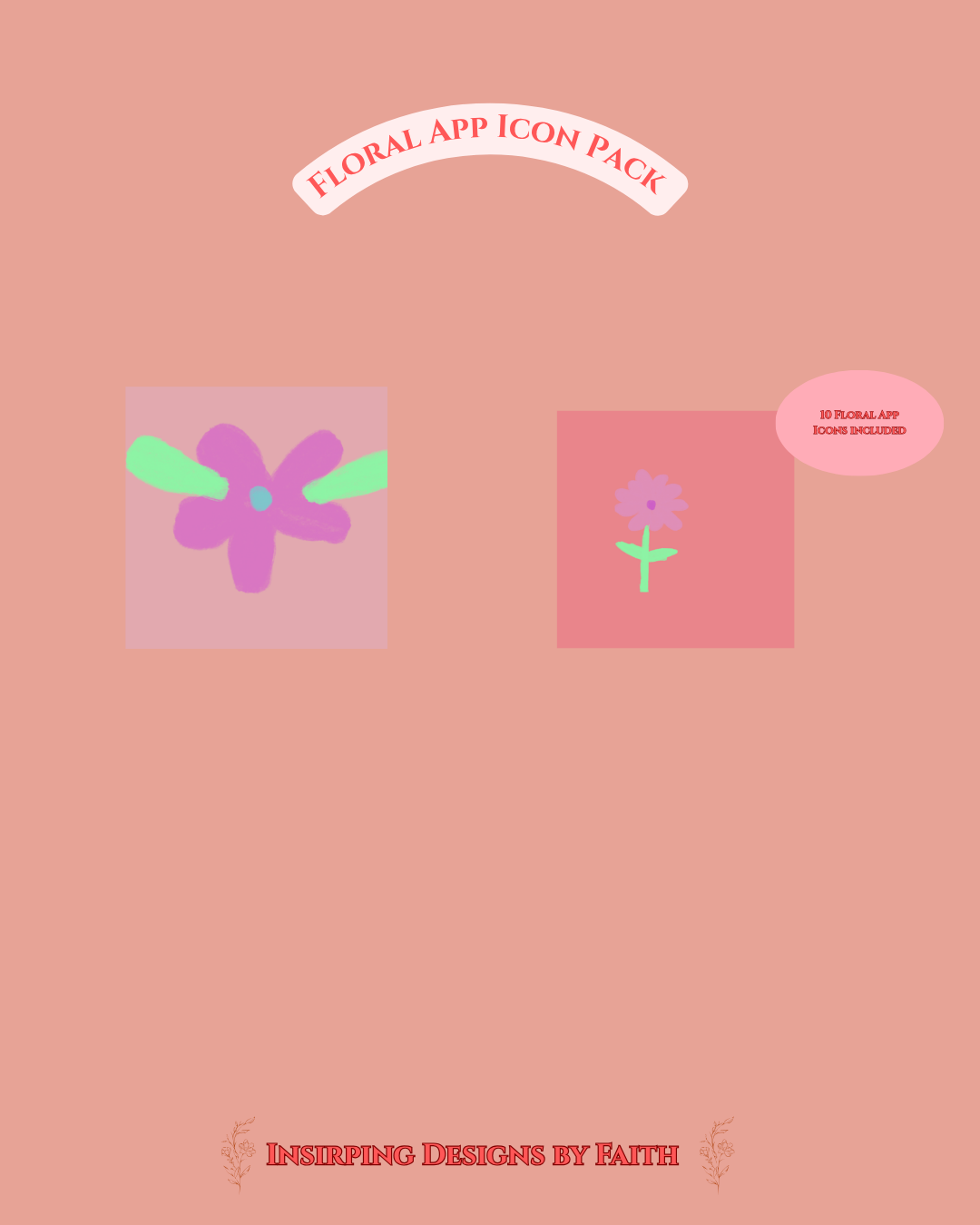 Floral App Icons Pack