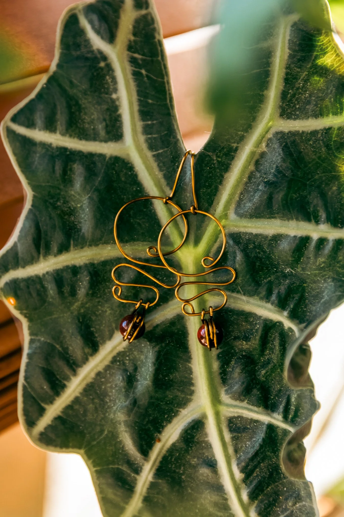 Solar Serpent Tiger’s Eye Earrings