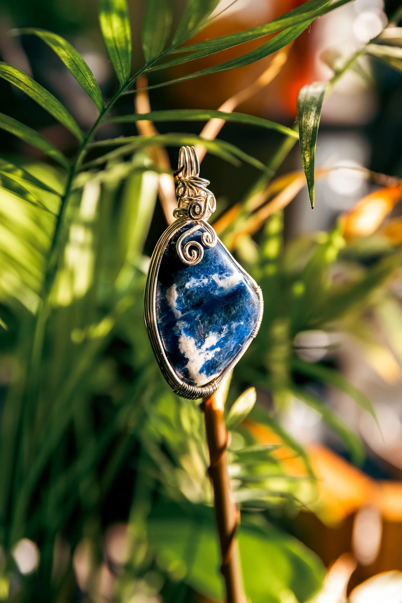 Sky Temple Lapis Lazuli Pendant Necklace