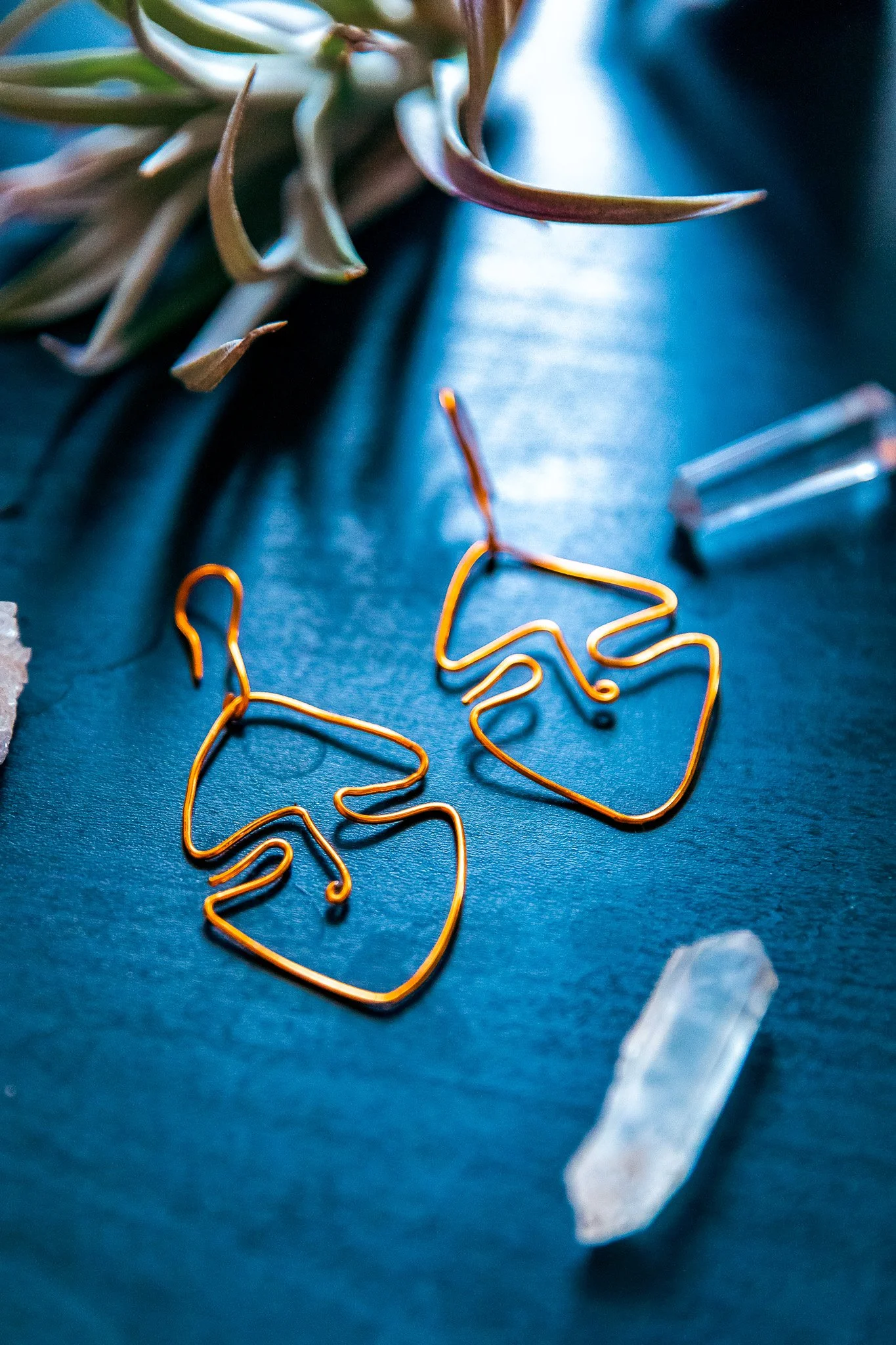 Copper Face Earrings-Angie Star Jewelry-3.jpg