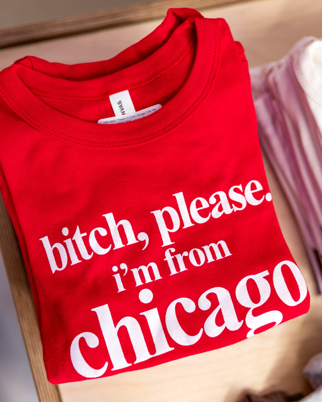 Bitch Please I'm from Chicago Logo on T-Shirt designed by Angie Star Studios for The Silver Room