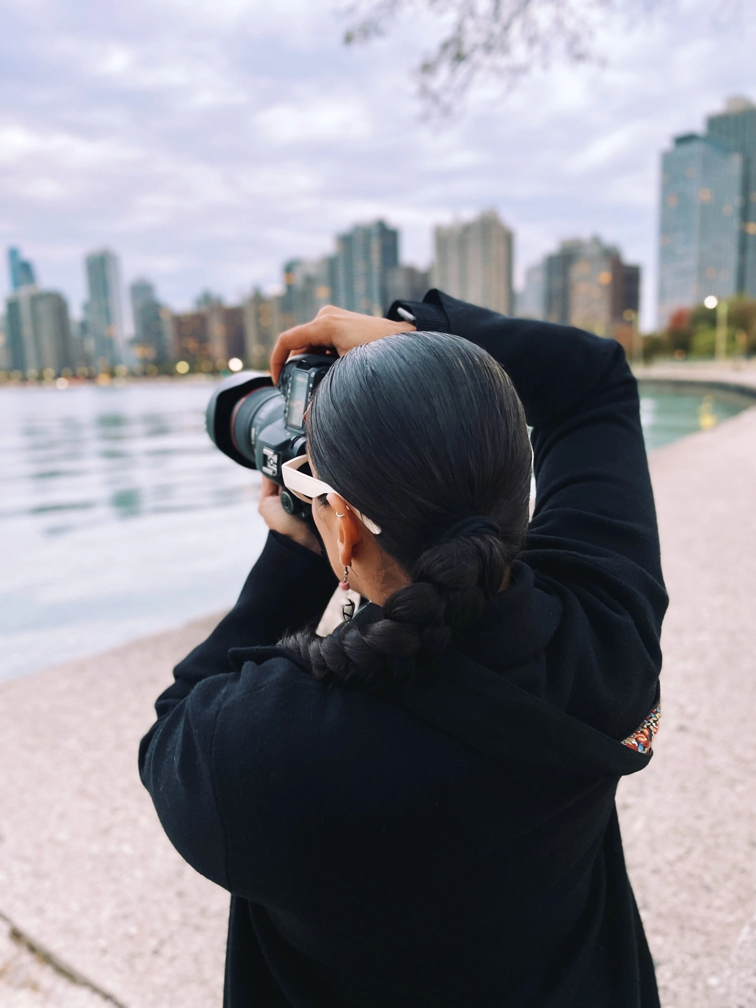 Chicago-based creative director and photographer Angie Star capturing the city along the waterfront.