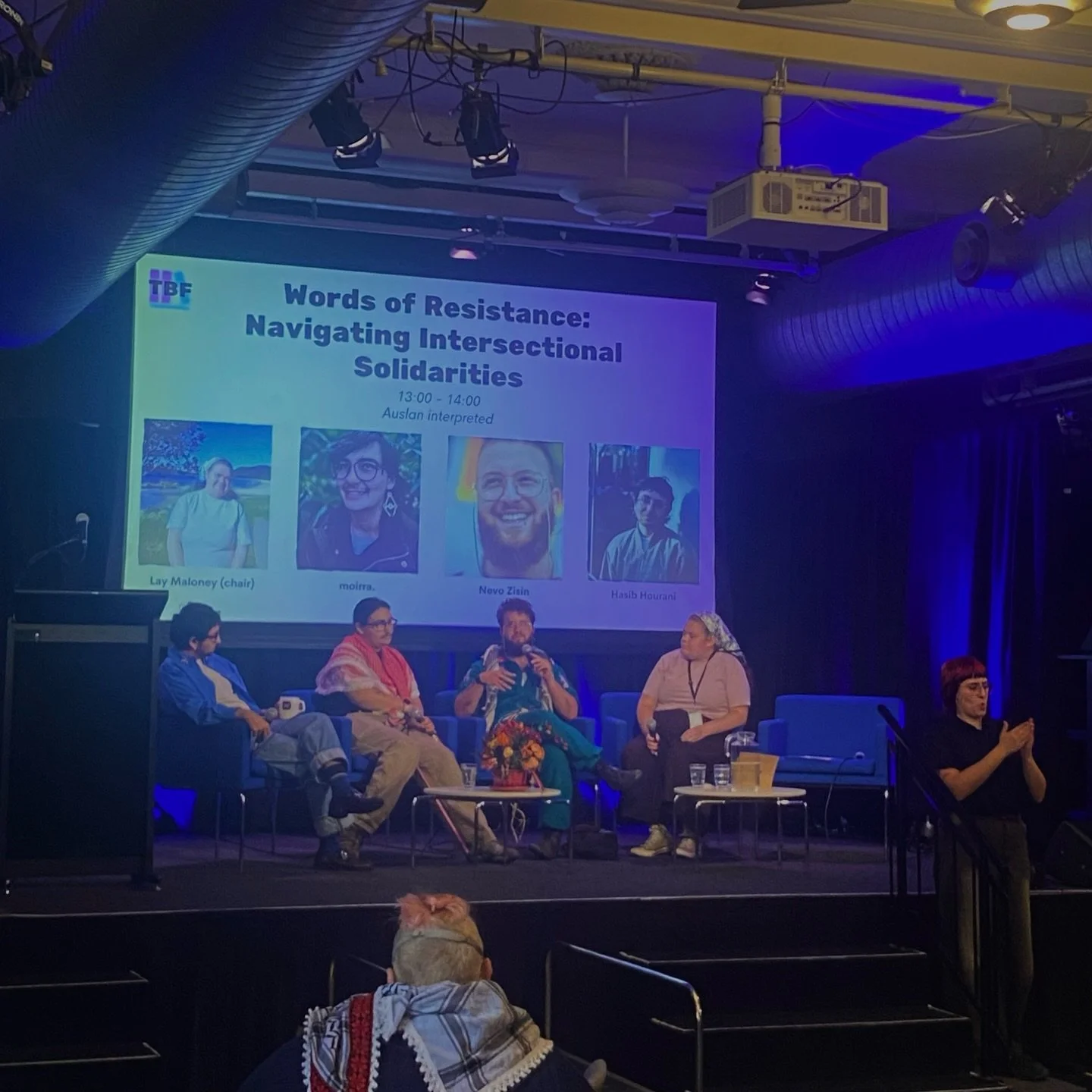Discussing and defining revolution, care and solidarity in and outside of writing with Hasib Hourani, Lay Maloney, Nevo Zisin, and moirra. , one of our last few conversations for #TBF2026

Already missing TBF?

Keep up with us here and by subscribing