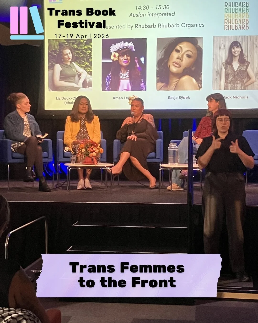 Let&rsquo;s hear it for the dolls! 
Our Trans Femmes to the Front panel was an authentic,  heartfelt , thought provoking, and authentic discussion of what it means to be a trans femme writer. 

This panel was presented by Rhubarb Rhubarb Organic Groc