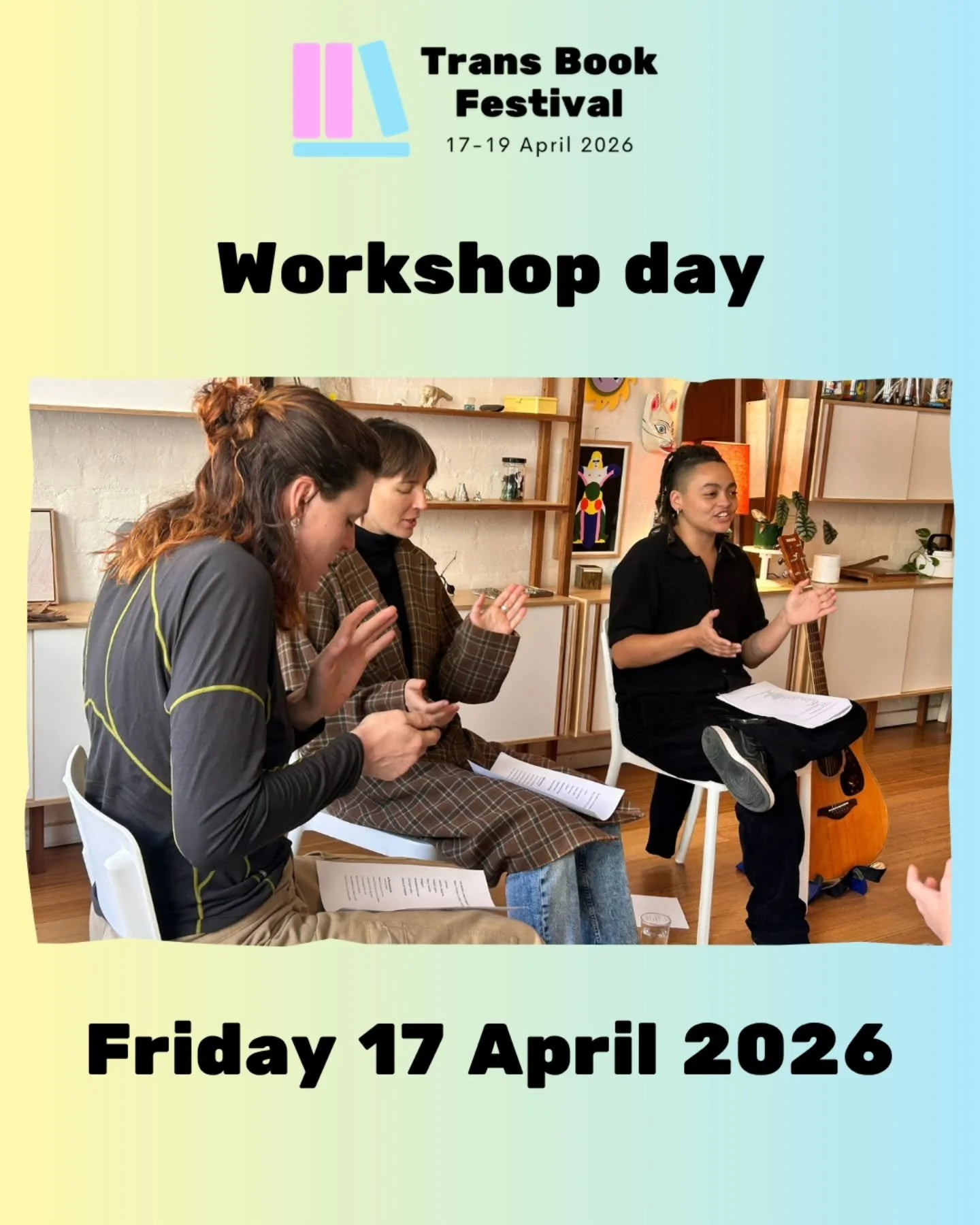 We were so stoked to run a full day of workshops this year for Trans Book Festival before the weekend of storytelling and panel events 😍 we didn't manage to get as many pics across the day as we would've liked, but here's a snapshot of the six works