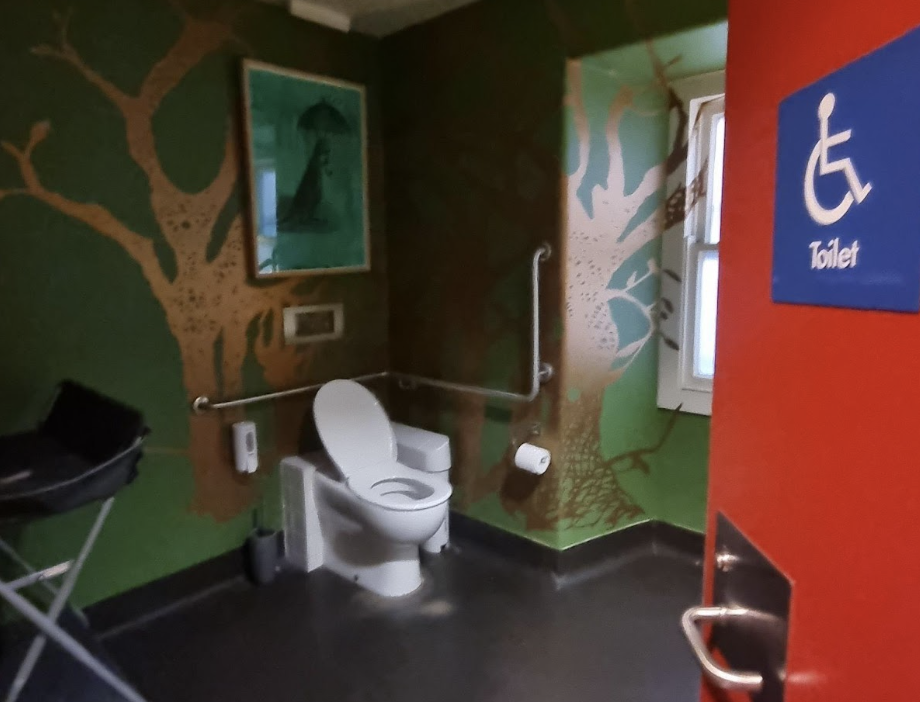 Bathroom in the moat